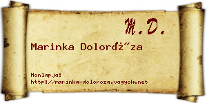 Marinka Doloróza névjegykártya